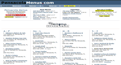 Desktop Screenshot of pensacolamenus.com